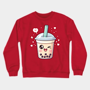 Boba Tea Happiness Crewneck Sweatshirt